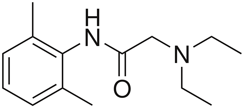 Chemical-structure-of-lidocaine