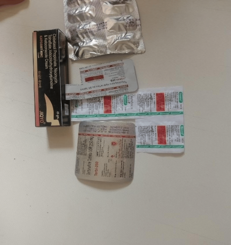 Management of Cutaneous Adverse Drug Reactions via Personalized Ayurvedic  Interventions: A Case Report | Cureus, image size:986x1044