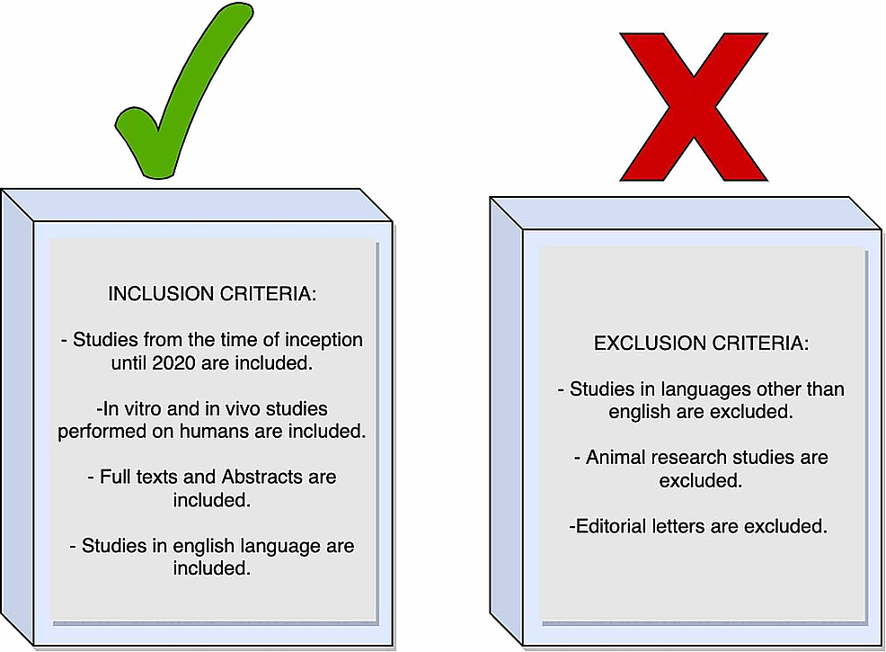 exclusion criteria for literature review