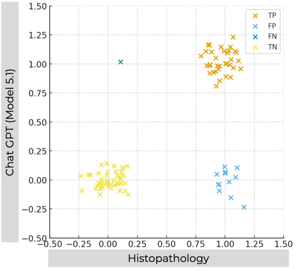 Diagnostic Accuracy of ChatGPT Model 5.1 in the Optical Characterization of Colorectal Lesions