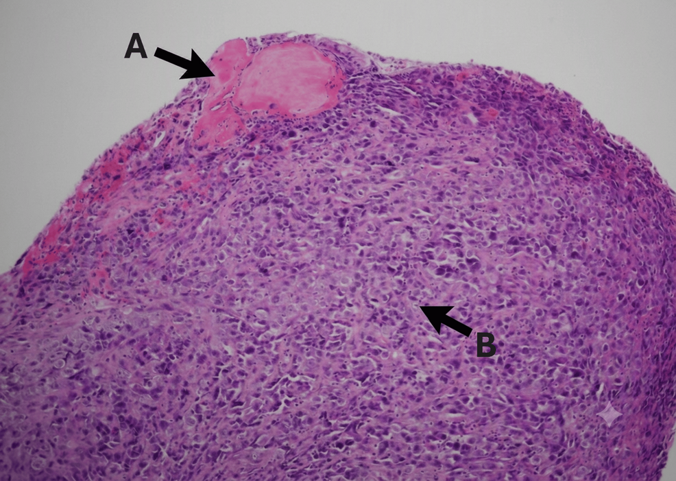 SMARCA4-Deficient Undifferentiated Tumor of the Right Colon in a Patient With Ulcerative Colitis