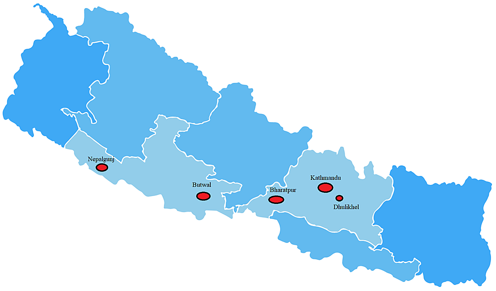Location-of-study-centers-in-Nepal