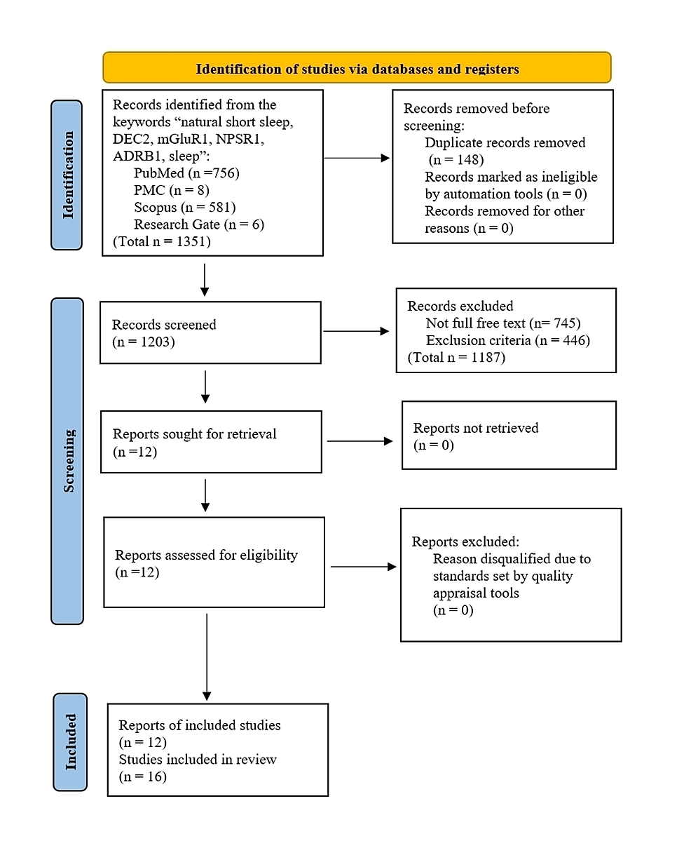 Some Twist of Molecular Circuitry Fast Forwards Overnight Sleep Hours: A Systematic Review of Natural Short Sleepers' Genes