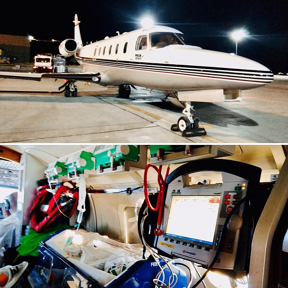 Aircraft-and-equipment-used-for-the-transfer.-Picture-courtesy,-the-patient’s-parents.