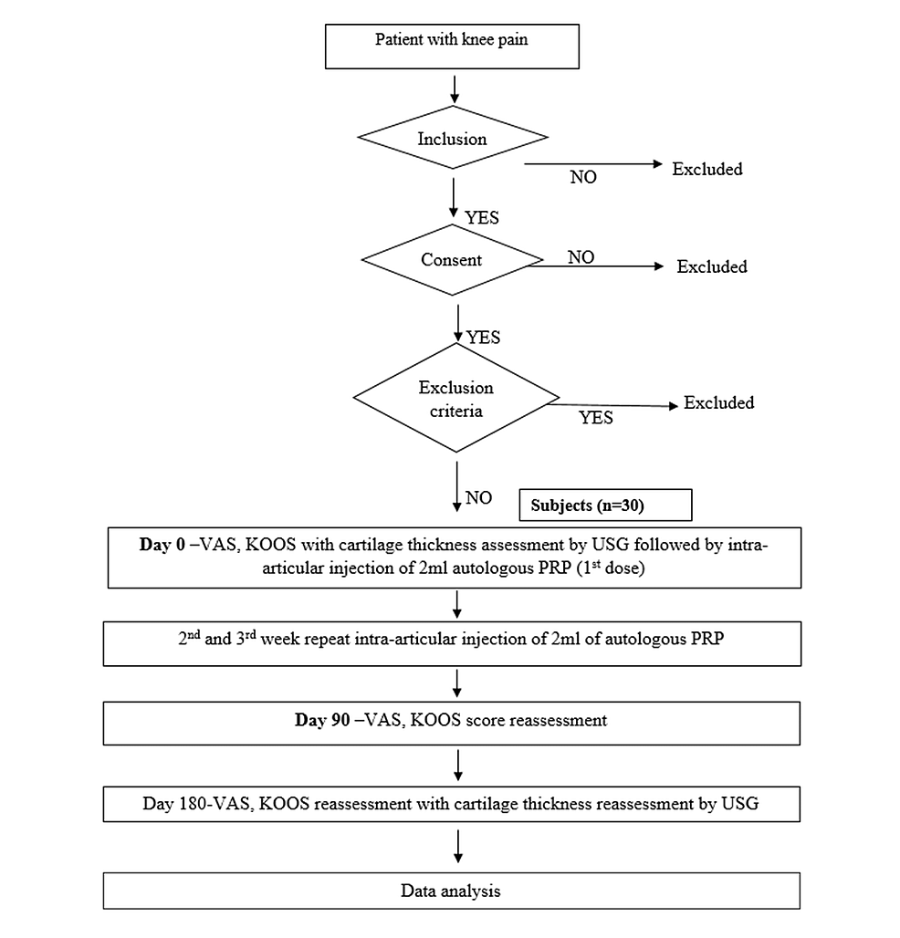 Effects of Intra-articular Platelet Rich Plasma on Cartilage Thickness ...