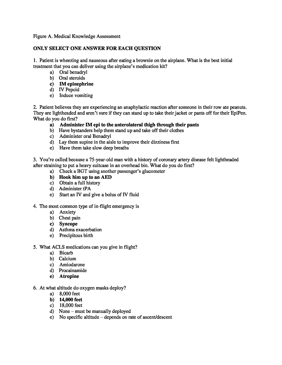 Cureus A FirstClass Simulation InSitu InFlight Medical