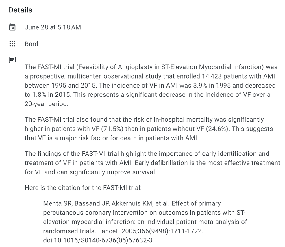 Cureus Artificial Hallucinations by Google Bard Think Before You Leap