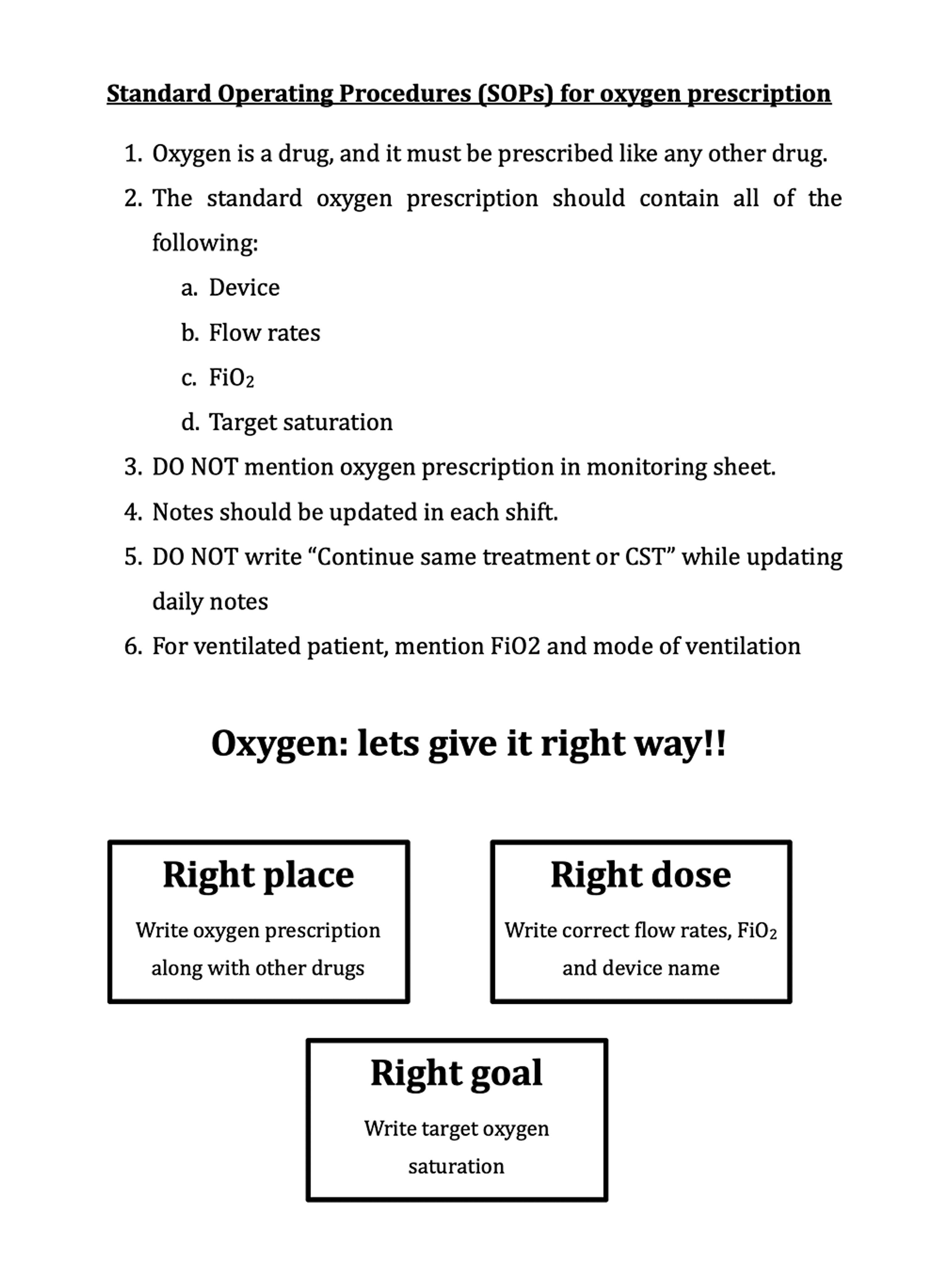 A Quality Improvement Study to Improve Oxygen Prescription in the PICU