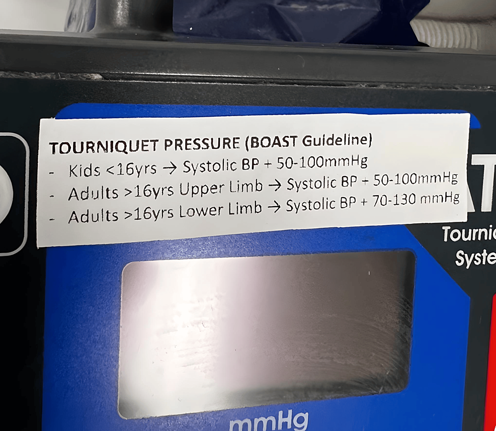 Improving the Safety of Tourniquet Use in a Trauma Theatre According to