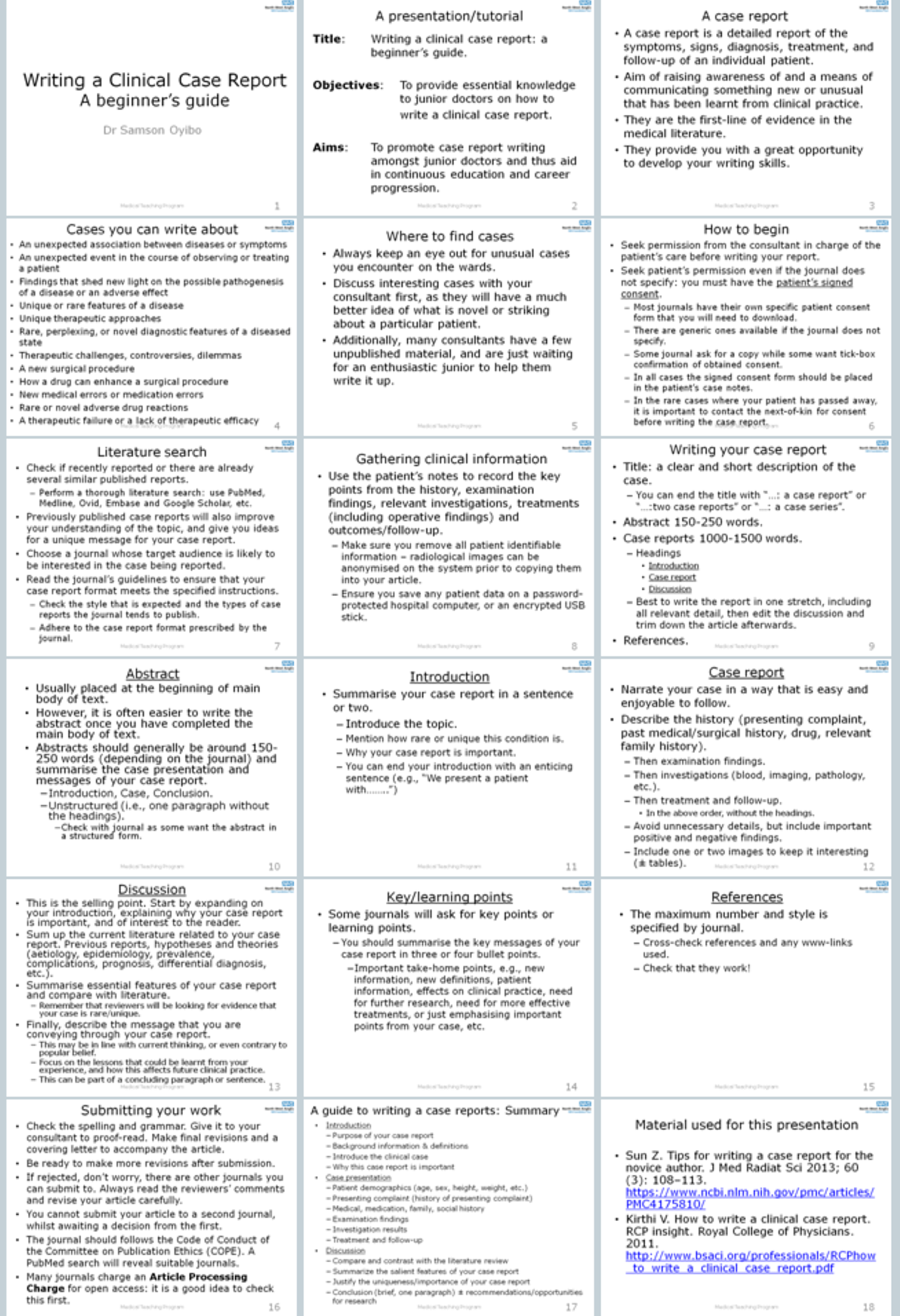 Cureus Developing A Beginner S Guide To Writing A Clinical Case Report A Pilot Evaluation By Junior Doctors