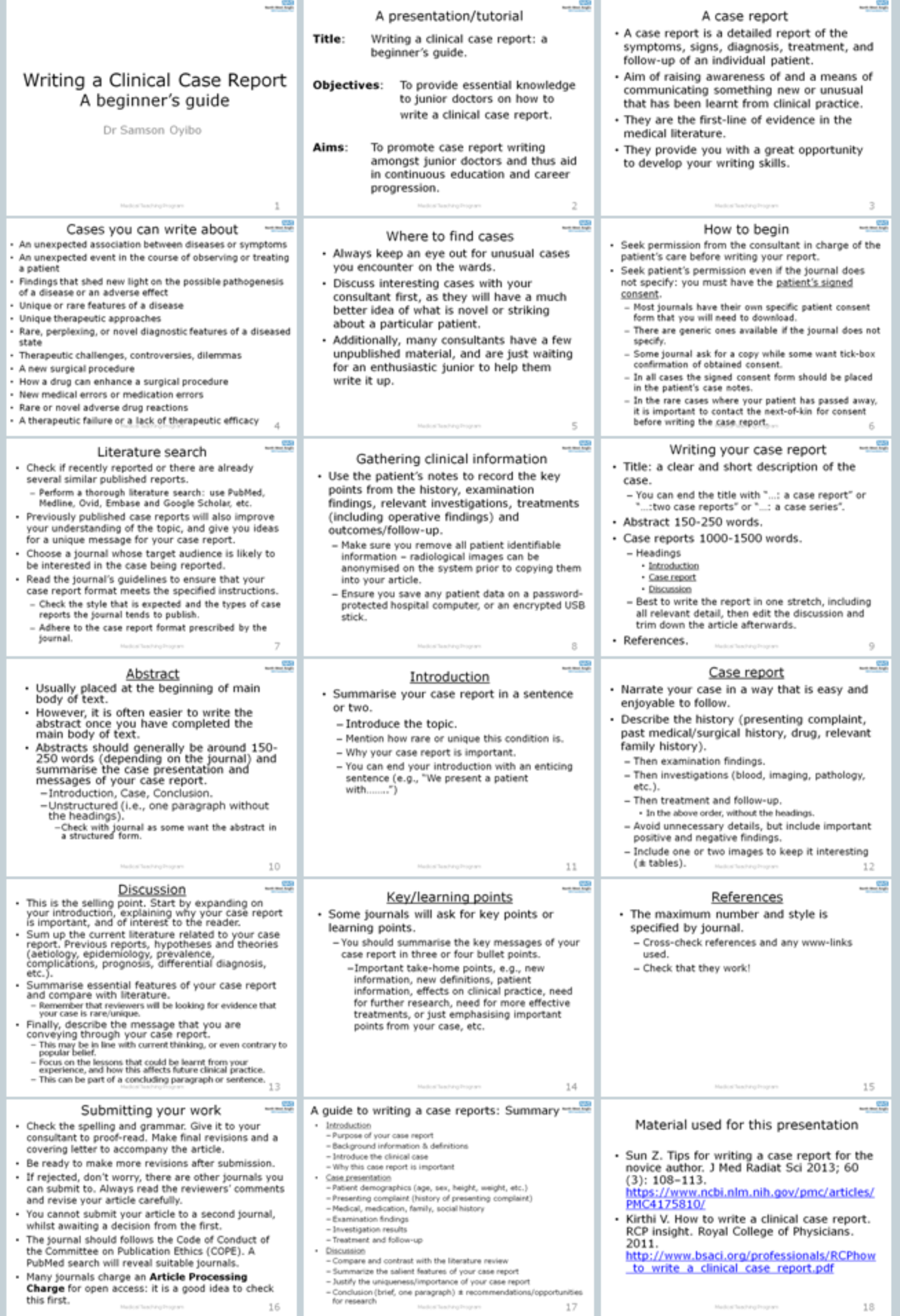 Cureus Developing A Beginner s Guide To Writing A Clinical Case 