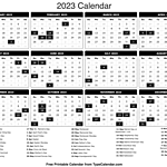 Calendar  2023 Sr.