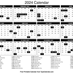 Printable Calendar 2024 Sr.