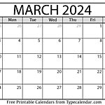 March 2024 Calendar